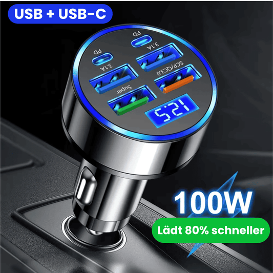 🔋 Premium Auto-Ladegerät – Fast Charging & QC 3.0